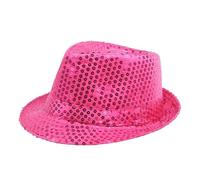 JBJYGSG Top Hat Magic Performance Hat Party Supplies Shiny Party Hat Stage Performance Jazz Hat(Rose red)