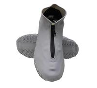 JBJYGSG Waterproof Zipper Silicone Shoe Cover Rain Boots Unisex Outdoor Solid Non-Slip Non-slip Wear-Resistant Reusable Prevent Rain Into Shoes(Color12,M)