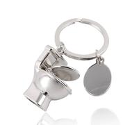 JBKJ Apollo23 Silvery Metal Keychain Toilet Keyring