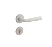 JBKJGWYA Bathroom Bedroom Door Lock Indoor Mechanical Wooden Door Lock Room Door Handle Lock Wooden Door Split Lock(FT31-1138graybrushedmechanicalmute)