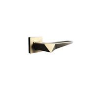 JBKJGWYA Indoor Bedroom Door Lock Simple zinc Alloy Door Handle Bathroom Door Silent Wooden Door Split Lock(D32-S935BrightChrome)