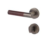 JBKJGWYA Indoor Door Lock Bedroom Door Handle Bathroom Bronze Wooden Door Silent Split Lock(D31-S945PVDgoldBlack-68mute)