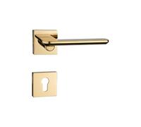 JBKJGWYA Indoor Silent Zinc Alloy Handle Lock Bedroom Door Home Decoration American Style Wooden Door Indoor Split Door Lock(D32-S970brightchrome-silentlockbody)