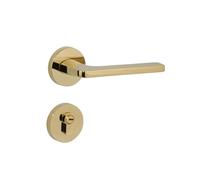 JBKJGWYA Simple zinc Alloy Indoor Wooden Door Silent Door Lock Kitchen Bedroom Door Split Lock(D31-S981BrightChrome-Mute)