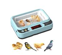 JBKNAN 6/9/12/15 Eggs Chicken Duck Quail Egg Incubator Hatching Automatic Controlled Temperature Intelligent Incubation Farm Supplies For Farms/Home Use/Retail/School(15Eggs)