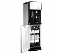 JBKNAN Office Freestanding Direct Connection To Mains Water Supply Water Dispenser With Built-in 4-Stage Water Purification System,Hot & Cold Water Cooler Easy Filter Replacement