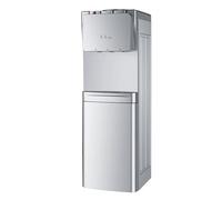 JBKNAN Topside Loading Floor Standing Water Dispenser With Cooling Storage Cabinet,Hot,Cold,Warm 3 Temperature Modes,Refrigeration compressor For Home Offices,Schools,Work Areas,15°C-98°C(Silver)
