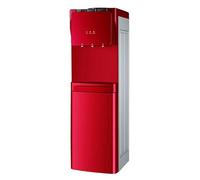JBKNAN Topside Loading Floor Standing Water Dispenser With Cooling Storage Cabinet,Hot,Cold,Warm 3 Temperature Modes,Refrigeration compressor For Home Offices,Schools,Work Areas,15°C-98°C(Red)