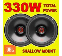JBL Club 620F 2-Way Car Speaker Set by Harman Kardon - 180 Watt Car Speaker for Flat Installation - 2 Pieces Car HiFi Box Large 16-17 cm - 6.5 Inch - without Grille Cover