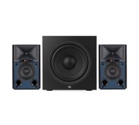 JBL 4305P Wireless Speakers with Stage 220P Subwoofer Black