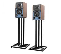 JBL 4309 High Performance Studio Monitor Bookshelf Speakers in Walnut with JS-65 Stands Pair