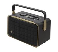 JBL Authentics 300, Portable Smart Home Speaker, Black | Built-In Wi-Fi and Music Streaming, Voice Assist and Bluetooth Connectivity, Retro Design