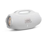 JBL Boombox 4 Portable Bluetooth Speaker, Waterproof, Deep Bass - White | Up To 34 Hours Playtime, IP68 Dustproof, AI Sound Boost For Louder Clearer Audio, Ideal For Beach, Pool, Boat And Outdoor Par