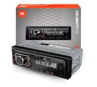 JBL Celebrity 150 Single DIN Car Media Player with Detachable Face, Bluetooth, USB, AUX, SD and AM/FM Radio, 4x50W Max Output, RCA Line Out 4V, 30 Presets, 20Hz-20kHz Response, ISO Connector Kit