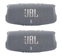 JBL Charge 5 - Waterproof Portable Bluetooth Speaker - Gray/Gray (Pair)