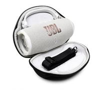 JBL Charge 6 - Portable Waterproof & Drop-Proof Bluetooth Speaker, Bold Pro Sound with AI Sound Boost, 28Hrs Playtime, Auracast, Including Winguard Protective Travel Case (White)
