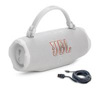 JBL Charge 6 (White) + Bundle with USB-C Braided Cable