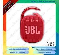 JBL Clip 4 Ultra-portable IPX7 Waterproof Speaker - Red