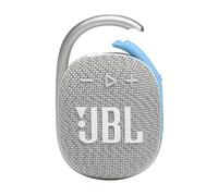 JBL Clip 4 ECO Waterproof Wireless Bluetooth Speaker with 10 Hours of Battery Life, White