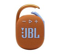 JBL Clip 4, Orange - Portable Bluetooth 5.1 Speaker - Up to 10 Hours Playtime - Waterproof and Dustproof - Includes Noise Cancelling and Anti-Echo Speaker