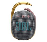 JBL Clip 4 - Portable Mini Bluetooth Speaker, big audio and punchy bass, integrated carabiner, IP67 waterproof and dustproof, 10 hours of playtime, speaker for home, outdoor and travel (Grey)