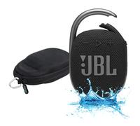 JBL Clip 4 Waterproof Portable Bluetooth Speaker with Megen Case (Black)