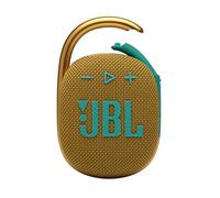 JBL Clip 4, Yellow - Portable Bluetooth 5.1 Speaker - Up to 10 Hours of Play - Waterproof & Dust Resistant - Includes Noise & Echo-Canceling Speakerphone