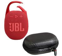 JBL Clip 5 Ultra Portable Bluetooth Speaker Bundle with gSport Case (Red)