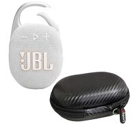 JBL Clip 5 Ultra Portable Bluetooth Speaker Bundle with gSport Case (White)