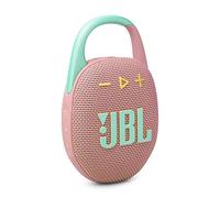 JBL Clip 5 - Ultra-Portable, Waterproof & Dustproof Bluetooth Speaker, Big Pro Sound with punchy bass, Integrated carabiner, Up to 12 Hours of Play, Made in part with recycled materials (Pink)