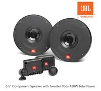 JBL Club 602CTP - 6.5" Car Component Speaker with Tweeter Pods 420W Total Power