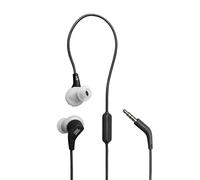 JBL Endurance Run 3 (3.5mm Jack) - Wired Sport Headphones with FlipHook™ Technology for Versatile Wearing Style, IP65 dustproof and Water-Resistant, and Hands-Free Calls (Black/Grey)