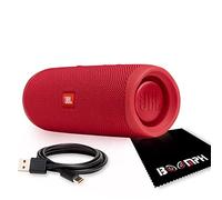 JBL FLIP 5 Portable Wireless Bluetooth Speaker IPX7 Waterproof On-The-Go with USB Type-C Cable - Red