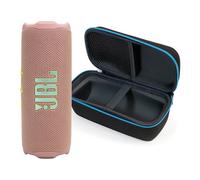 JBL Flip 7 (Pink) + Bundle with divvi! Protective Hardshell Case (Black)