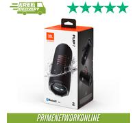 JBL Flip 7, Wireless Portable Bluetooth Speaker, 16 Hours of Playtime, IP68 Waterproof, Dustproof and Drop-Proof, Pro Sound with AI Boost, Auracast Multi-Speaker Connection, Black