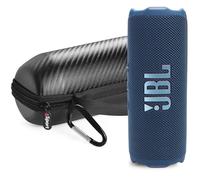 JBL FLIP 7 Waterproof Portable Speaker Bundle with gSport Carbon Fiber Case (Blue)