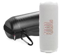 JBL FLIP 7 Waterproof Portable Speaker Bundle with gSport Carbon Fiber Case (White)