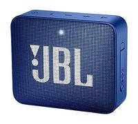 JBL GO 2 Portable Waterproof Bluetooth Speaker with Rechargeable Battery and Built-in Speakerphone, Blue