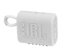 JBL GO 3 Small Bluetooth - Waterproof, Portable Speaker for on the Go - Up to 5h Playback Time with Just One Battery Charge - White