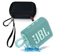 JBL GO 3 Waterproof Ultra Portable Bluetooth Speaker Bundle with Megen Hardshell Case (Teal)