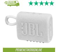 JBL GO 3 Portable Bluetooth Speaker - White, New
