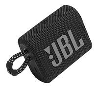 JBL GO 3 Wireless Bluetooth Portable Speaker with Integrated Loop for Travel with USB C Charging Cable, Black