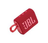 JBL GO 3 Wireless Bluetooth Portable Speaker with Integrated Loop for Travel with USB C Charging Cable, Red