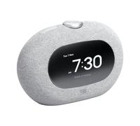 JBL Horizon 3, Digital DAB+/FM Radio Alarm Clock, Grey | Bluetooth, Sunrise Effect Alarm, USB-C Charging, Battery & Mains, Pro Sound, Compatible with ONE App
