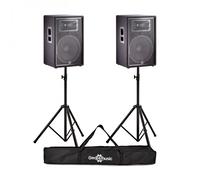 JBL JRX215 15 Passive PA Speaker Pair with Stands