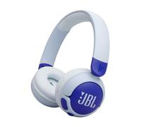 JBL Junior 320 BT, Wireless On-Ear Bluetooth Headphones for Kids with Built-In Mic, 50 Hours Playback, JBL Safe Sound, Low Volume, Easy Controls and Sticker Set, Blue