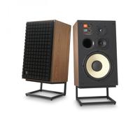 JBL L100 Mk2 Classic 3-Way Speakers with JS-120 Stands (Pair) Black
