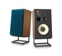 JBL L100 Mk2 Classic 3-Way Speakers with JS-120 Stands (Pair) Blue