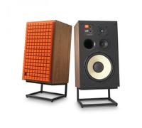 JBL L100 Mk2 Classic 3-Way Speakers with JS-120 Stands (Pair) Orange