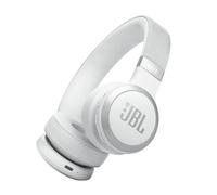 JBL Live 670NC - Wireless On-Ear Headphones with Adaptive Noise Cancelling with Smart Ambient, Up to 65H Battery Life with Speed Charge, Lightweight, Comfortable and Foldable Design (White)